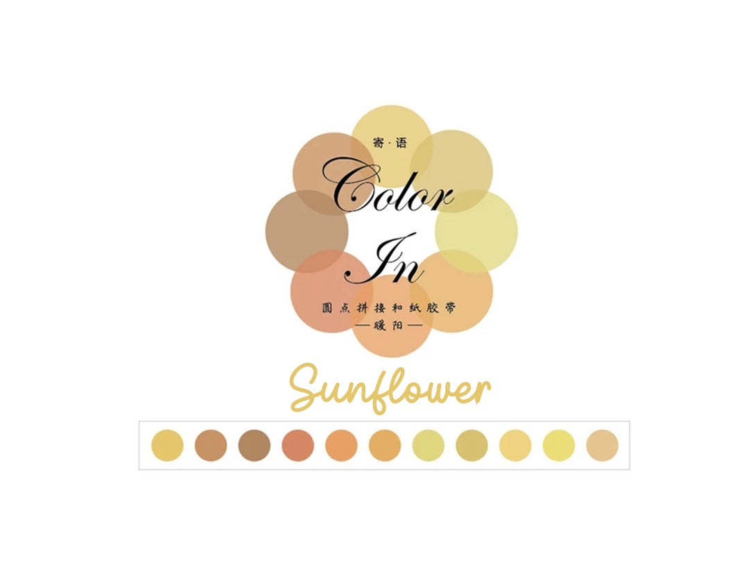 Watercolor Polka Dot Washi Stickers