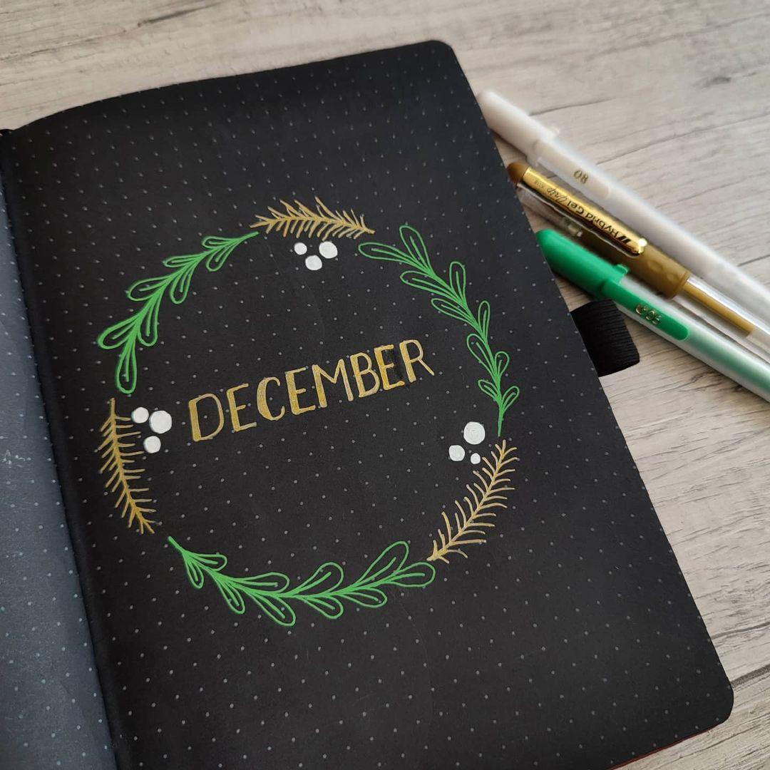 Black Paper Moon Phases Notebook