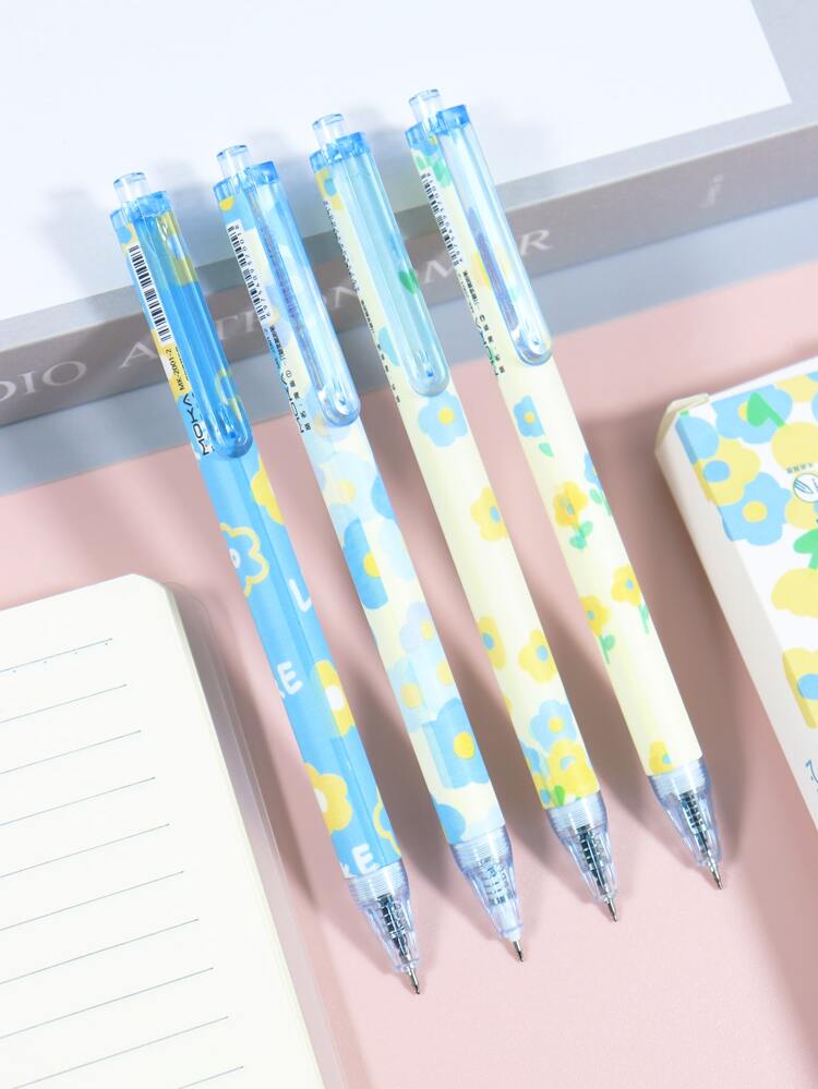 Moka Yellow Rose Gel Pen Set