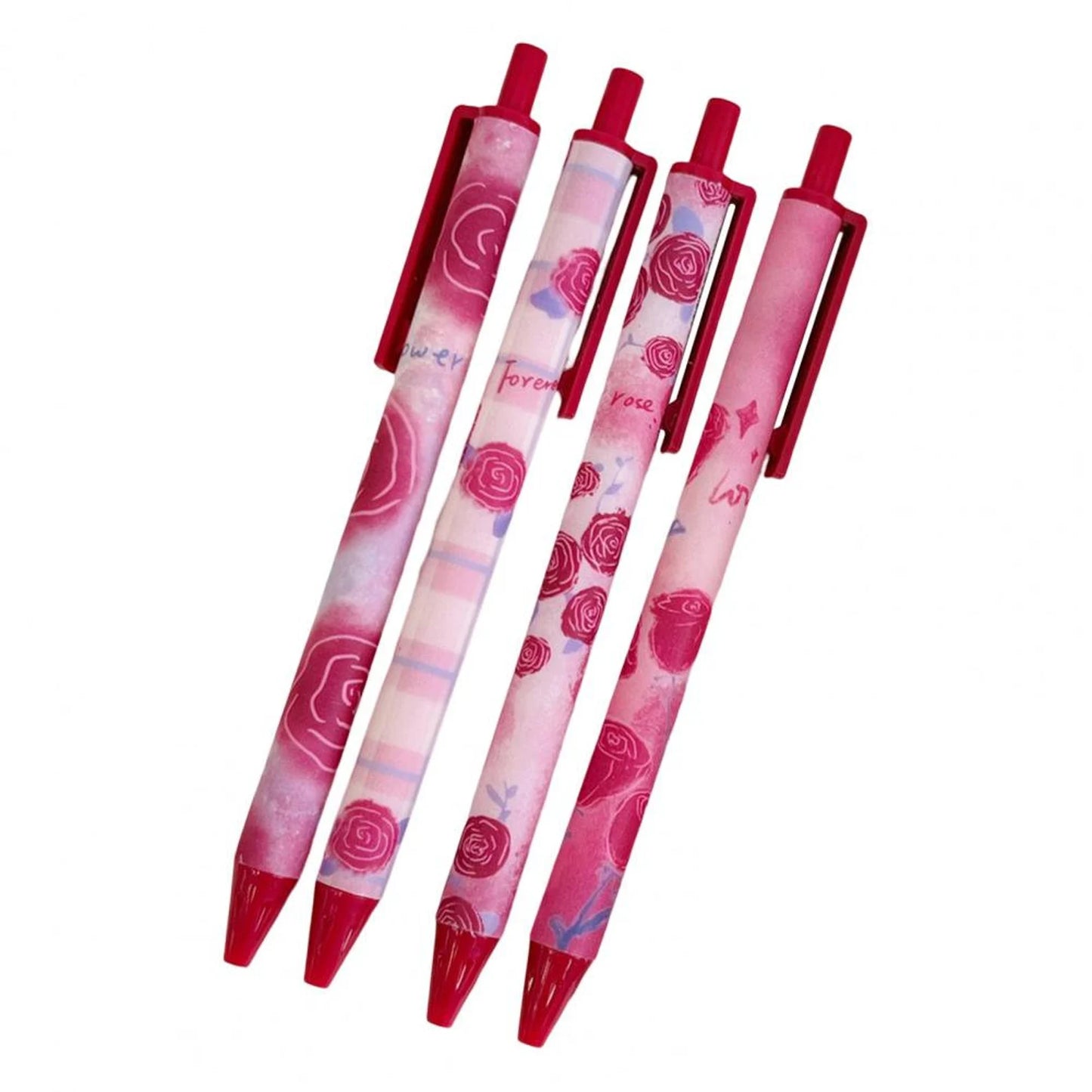Moka Red Rose Gel Pen Set