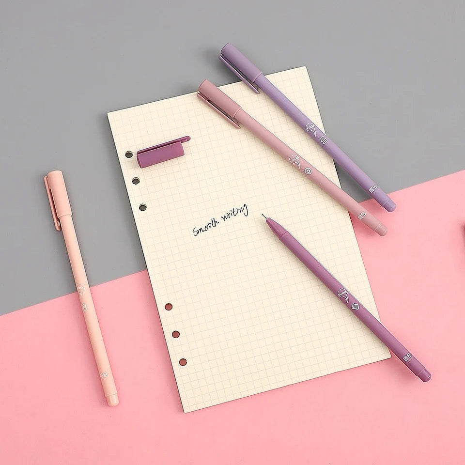 Purple Gradient Gel Pen Set