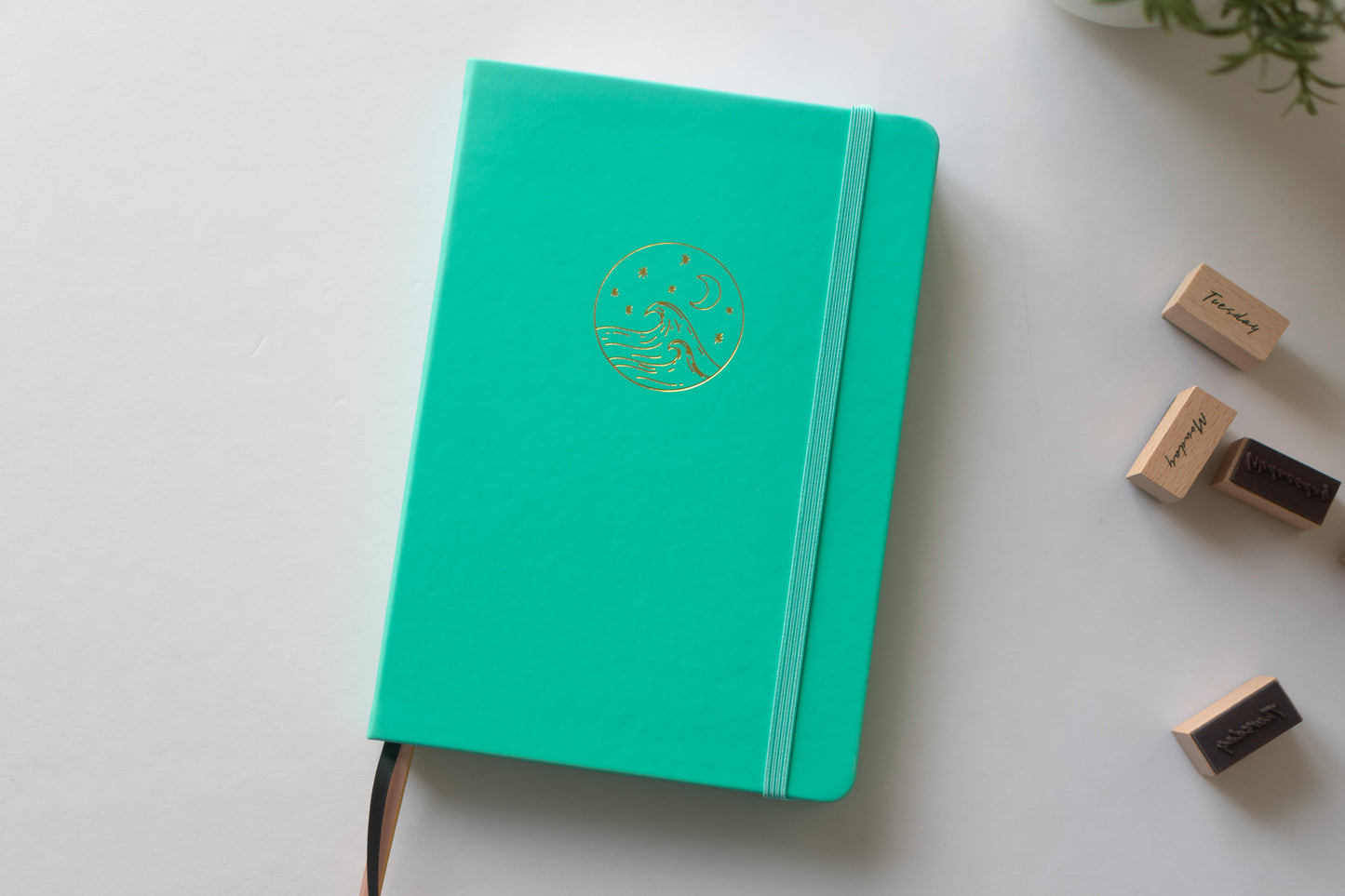 Aqua Sea Wave Notebook