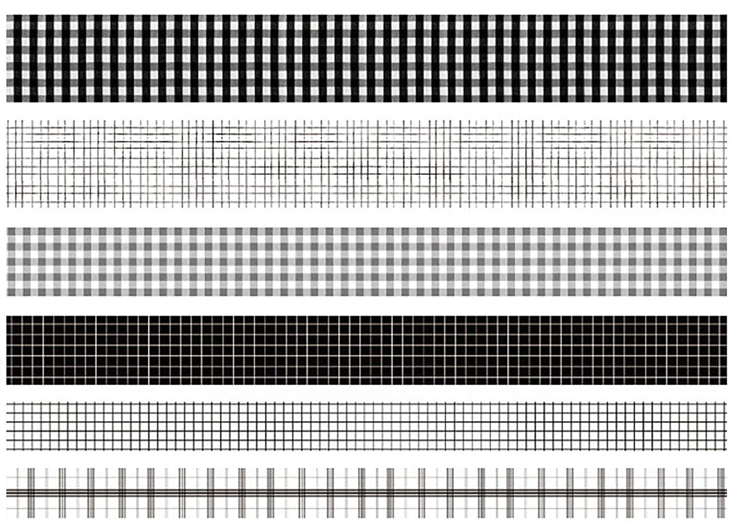 Black Plaid Washi Tape