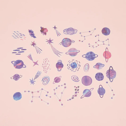 You Are My Star Planet Washi Stickers