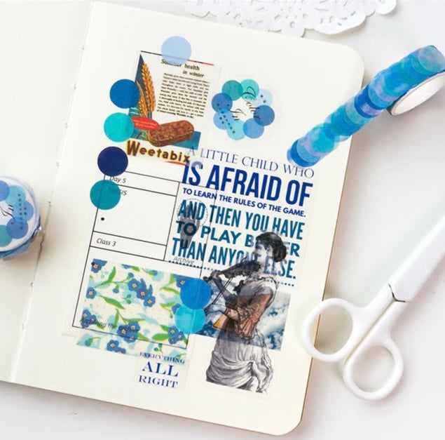 Watercolor Polka Dot Washi Stickers