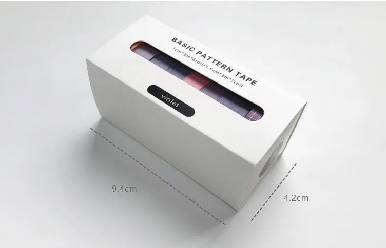 Purplish Blue Washi Tape Set