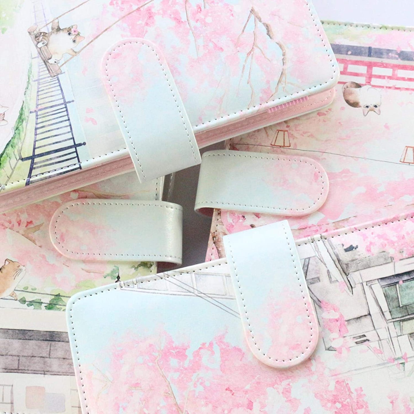 Cat Leather Binder