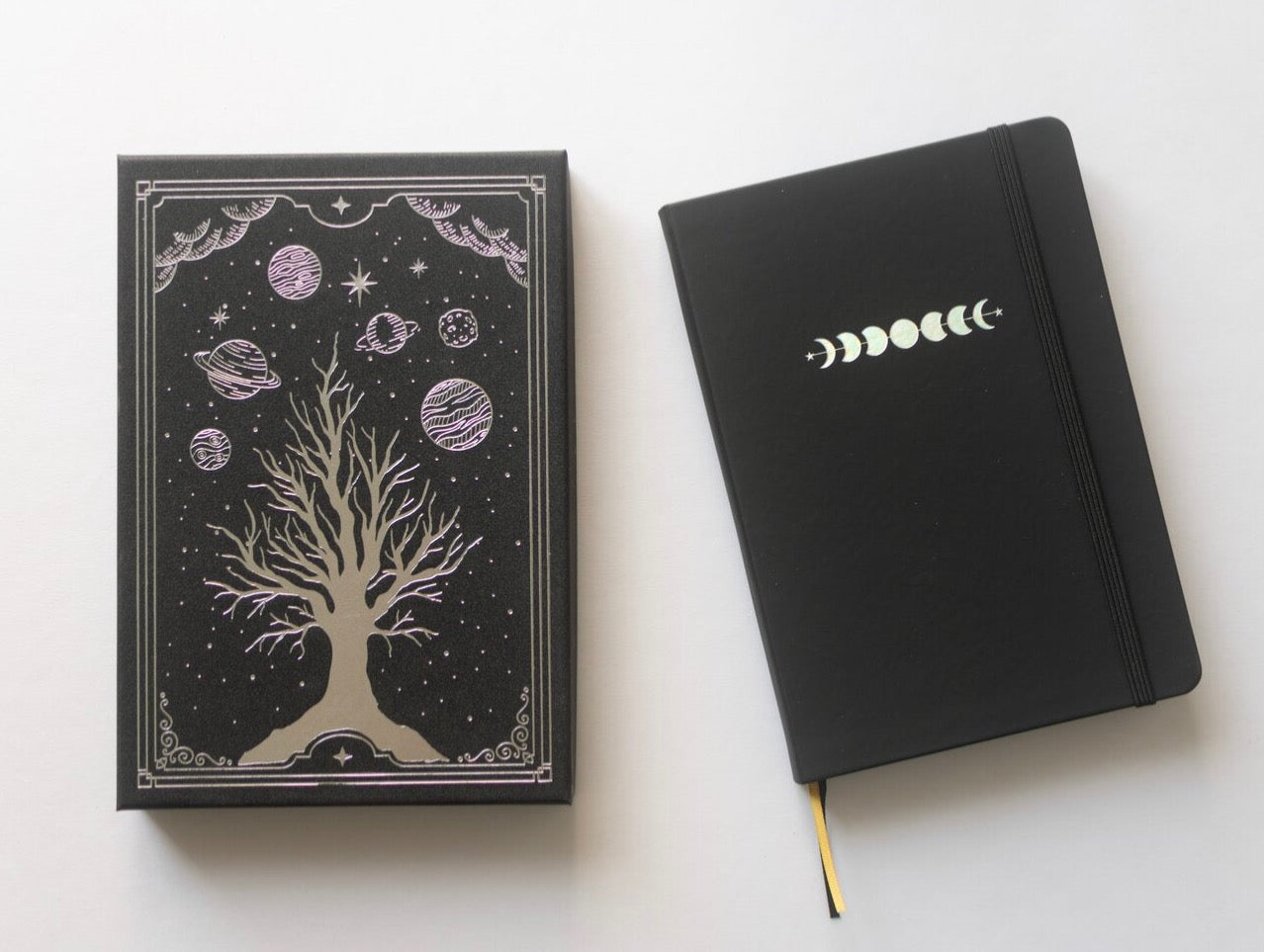 Black Paper Moon Phases Notebook