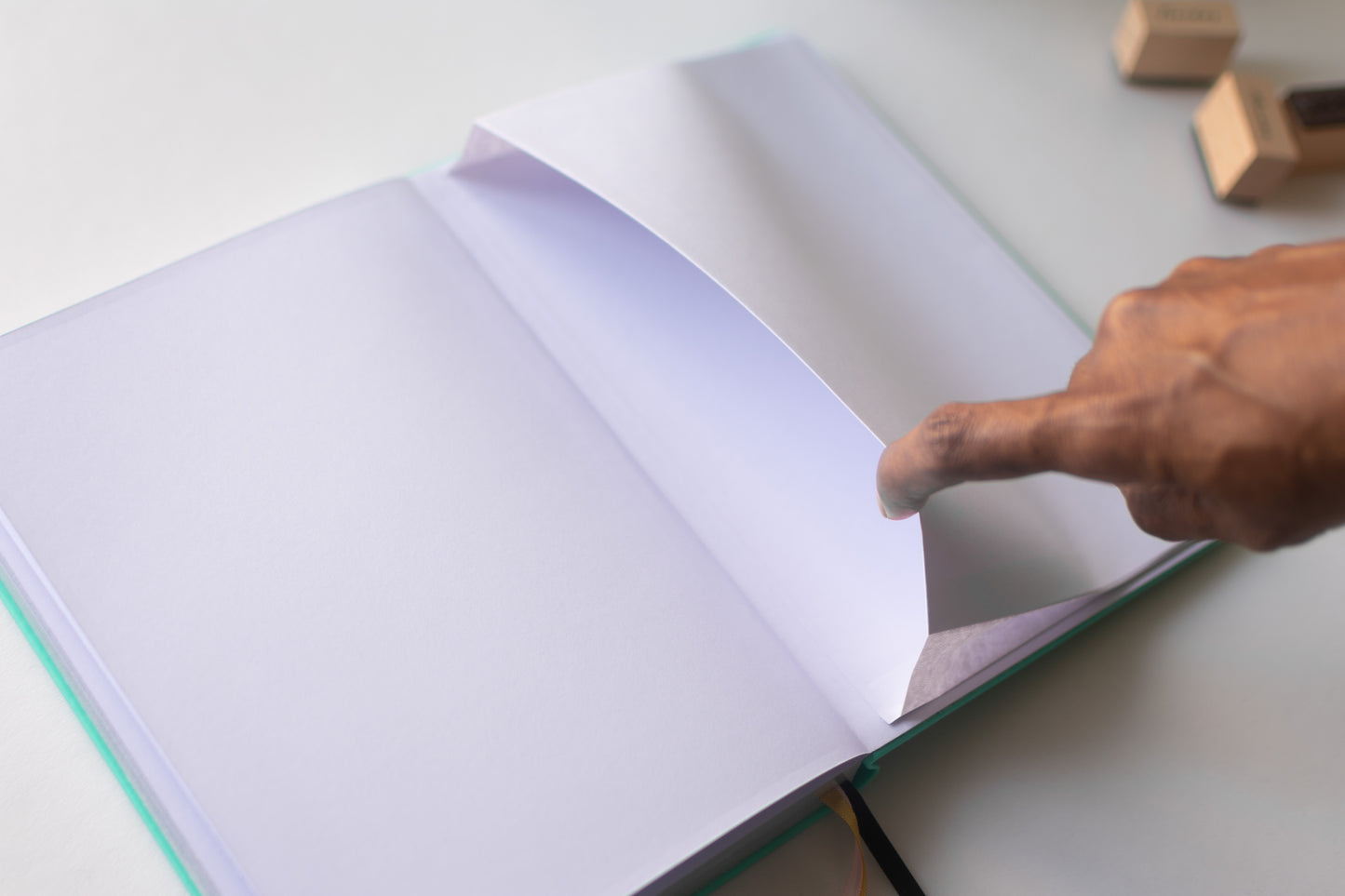 Aqua Sea Wave Notebook
