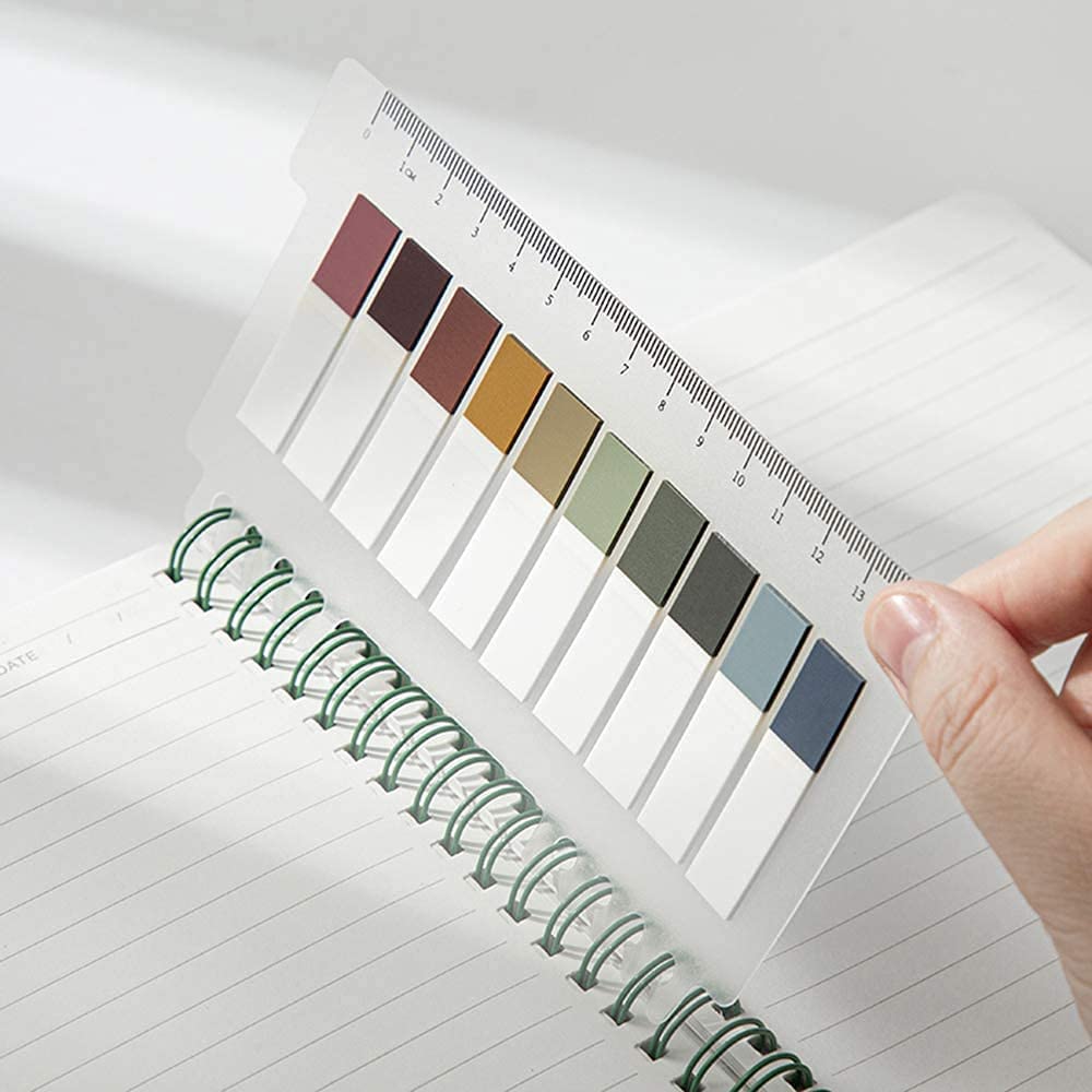 European Vintage Tag Sticky Notes With Ruler