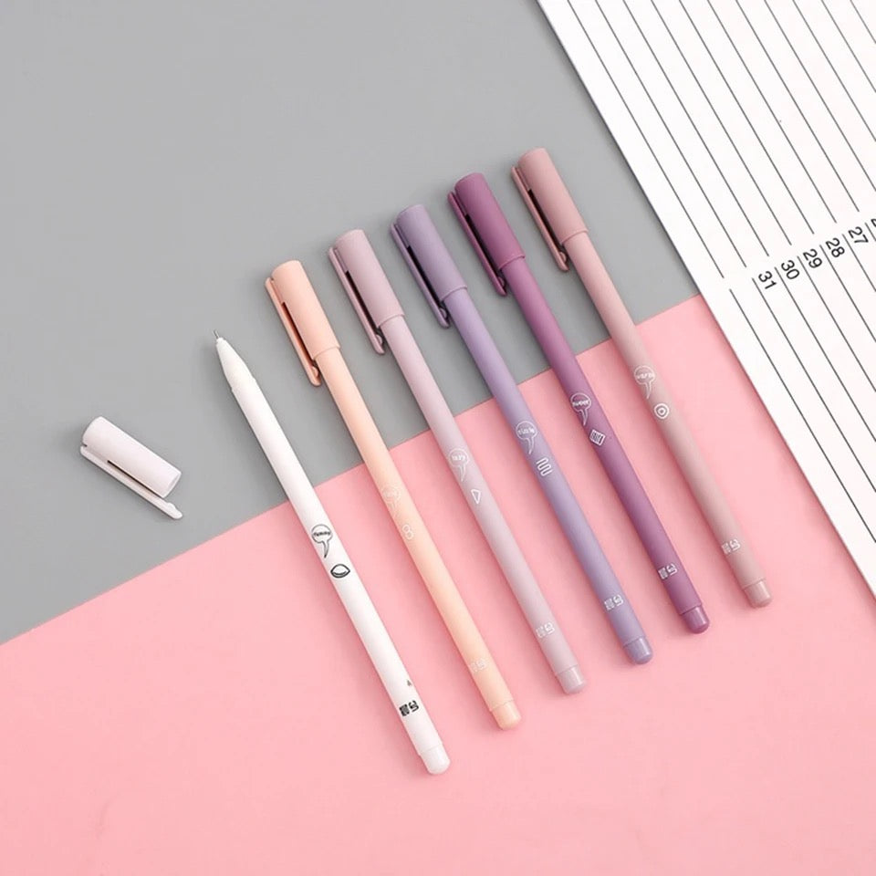 Purple Gradient Gel Pen Set