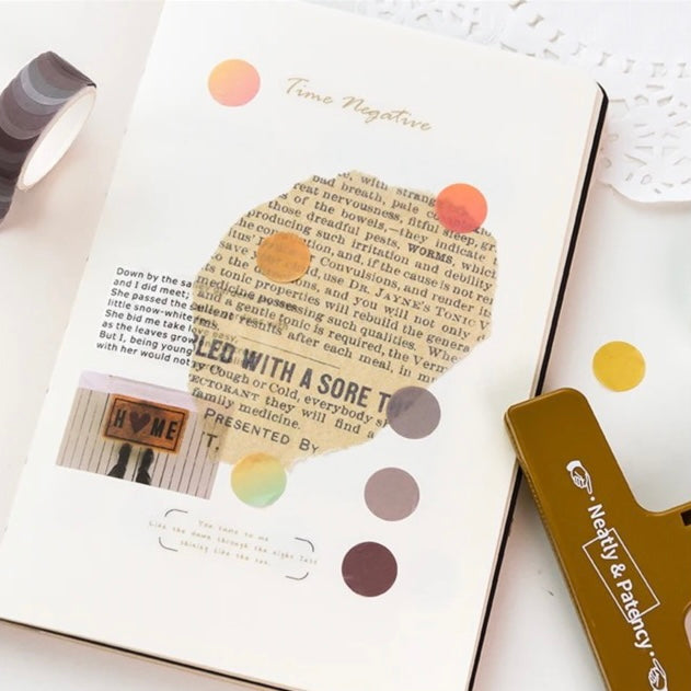 Watercolor Polka Dot Washi Stickers