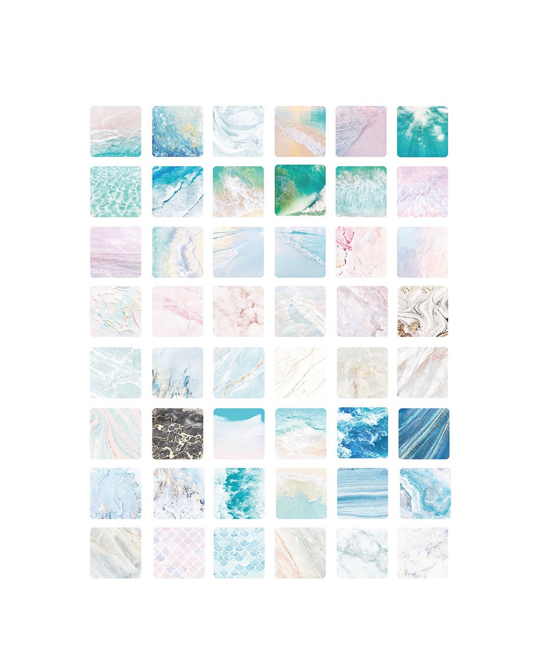 Ocean Wave Sticker Box