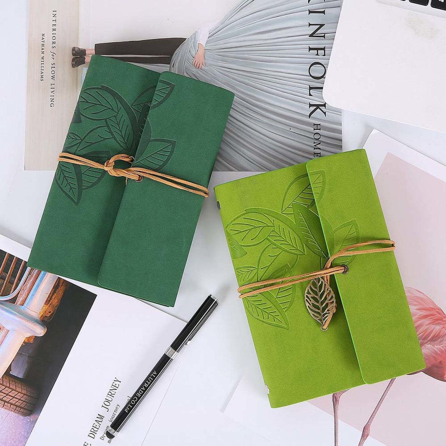 Leaf Leather Notebook