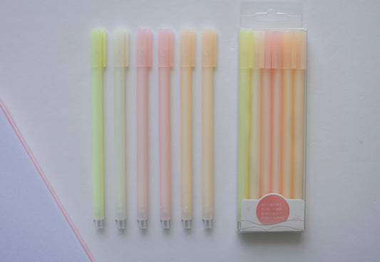 Yellow Gradient Pen Set