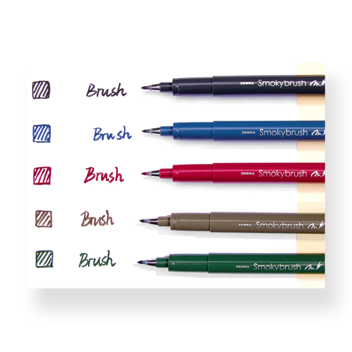 Zebra Smoky Brush Pen Deep