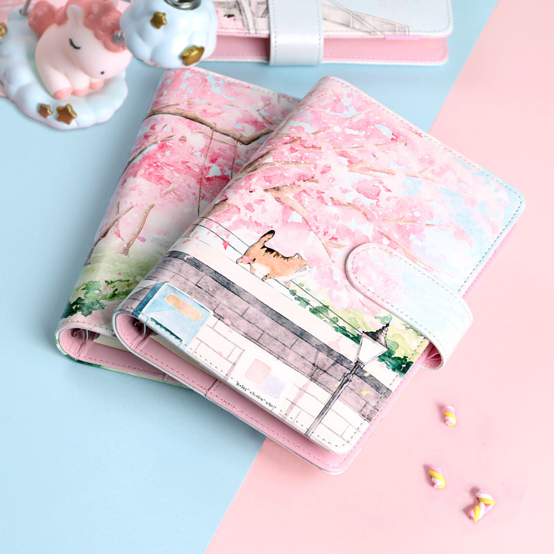 Cat Leather Binder