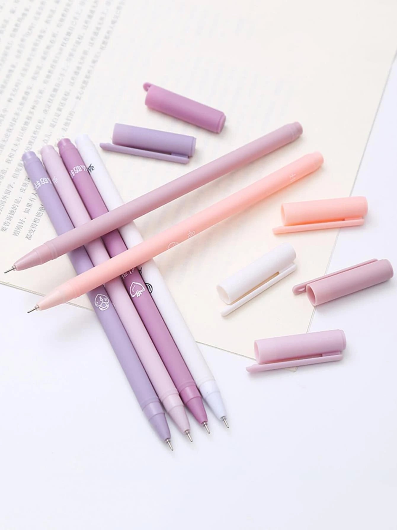 Purple Gradient Gel Pen Set