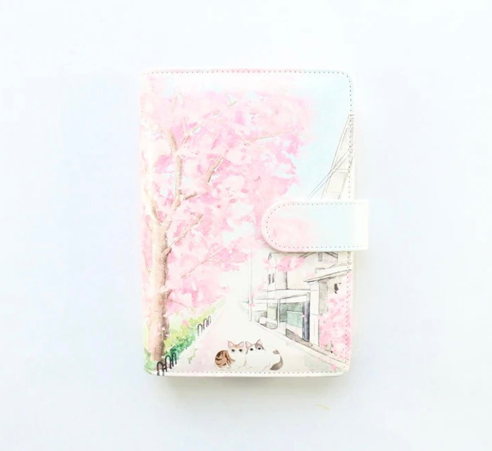 Cat Leather Binder