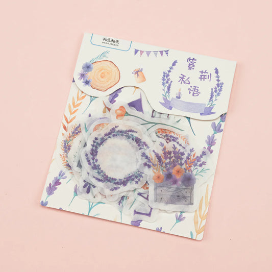 Lavender Washi Stickers