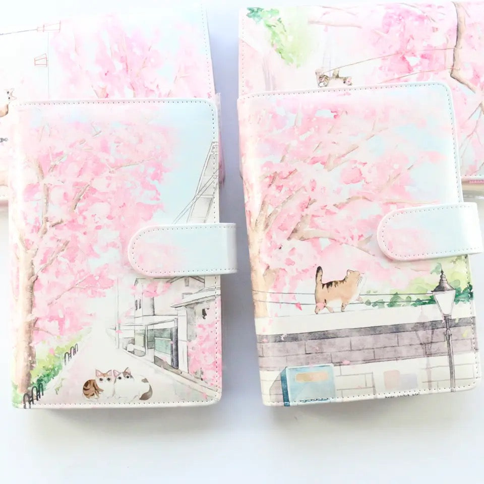 Cat Leather Binder