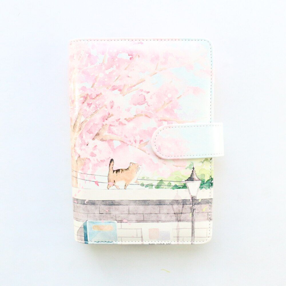 Cat Leather Binder