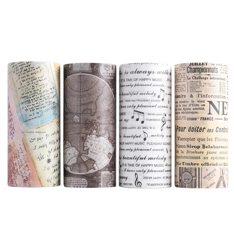 Vintage Wide Washi Tape Set