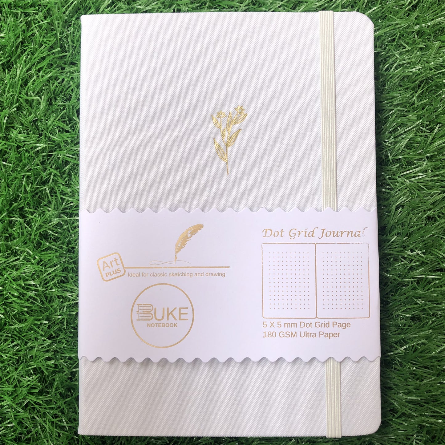 Cream Floral Notebook
