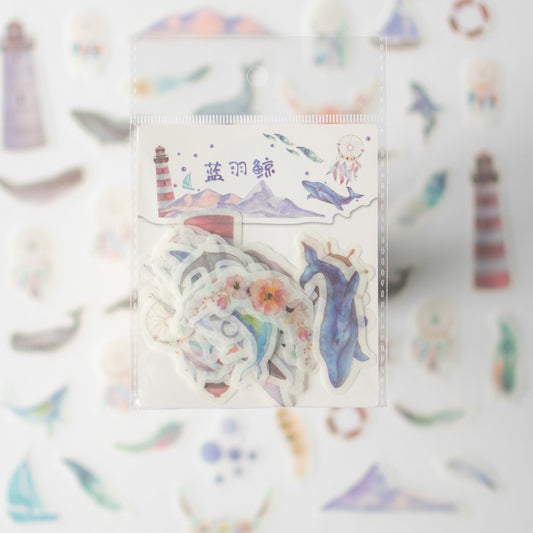 Ocean Whale Washi Stickers
