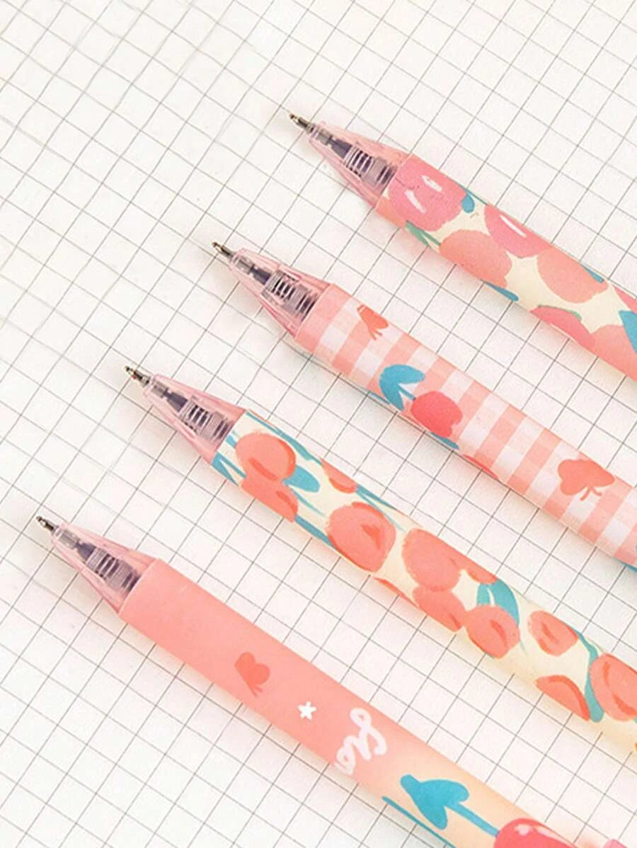 Moka Pink Tulip Gel Pen Set