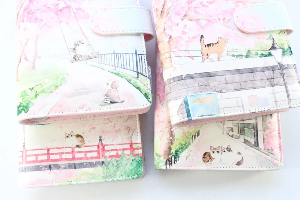 Cat Leather Binder