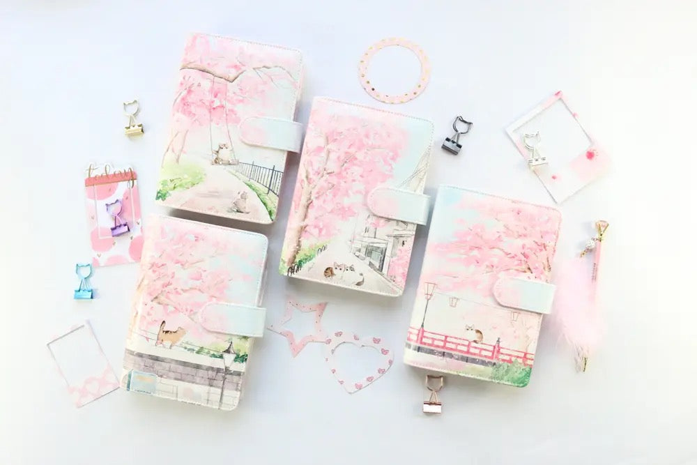 Cat Leather Binder