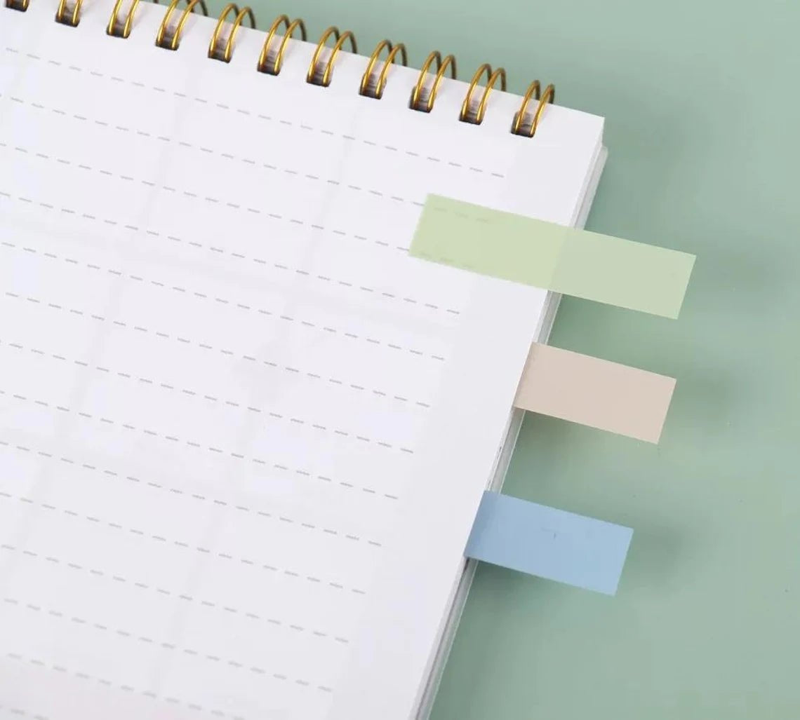 Morandi Tag Sticky Notes With Ruler