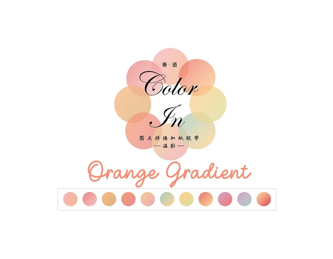 Watercolor Polka Dot Washi Stickers