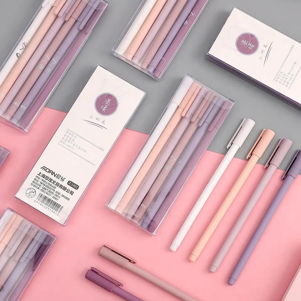 Purple Gradient Gel Pen Set