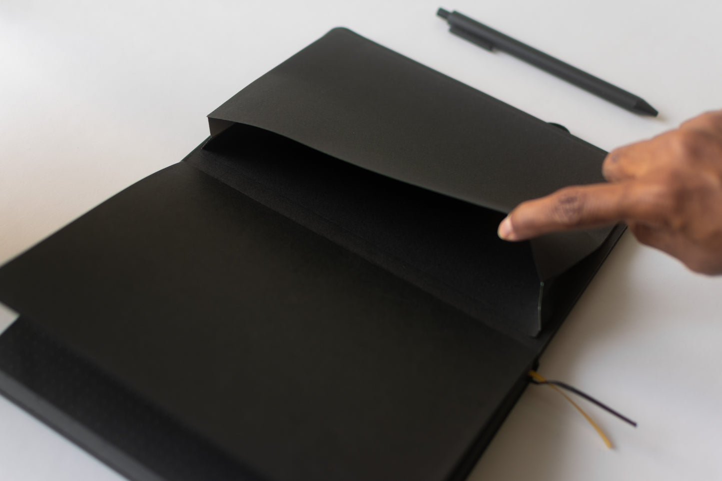 Black Paper Moon Phases Notebook
