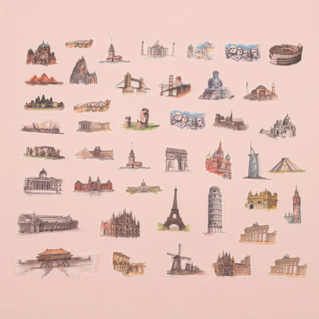 Famous Landmark Washi Stickers