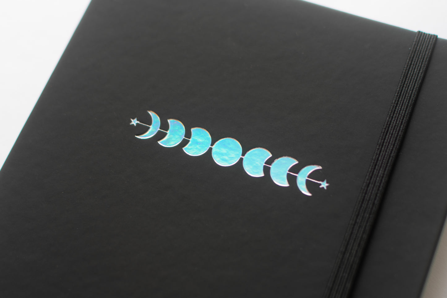 Black Paper Moon Phases Notebook
