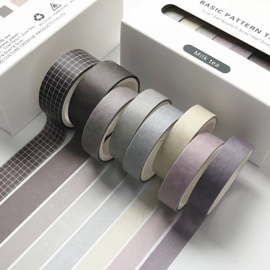 Milk Tea Washi Tape Set