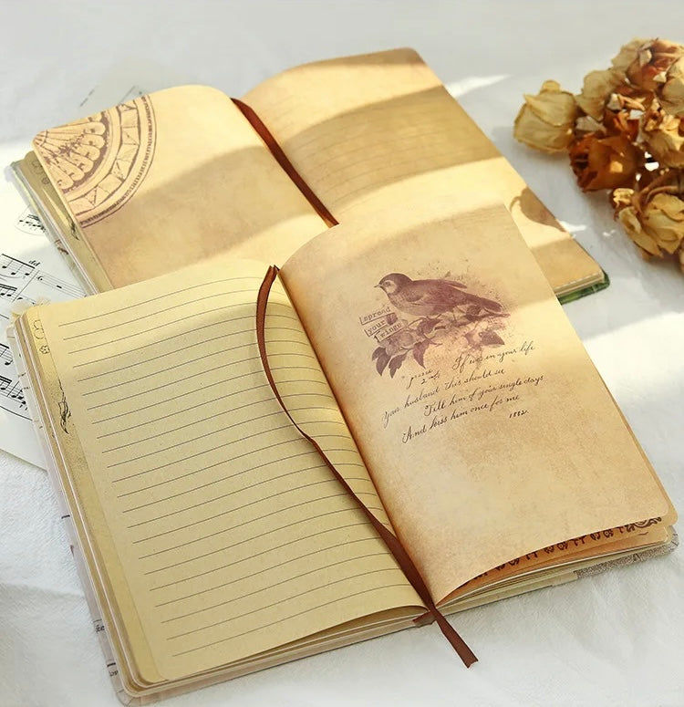 Vintage Hardcover Notebook