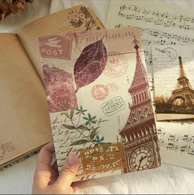 Vintage Hardcover Notebook