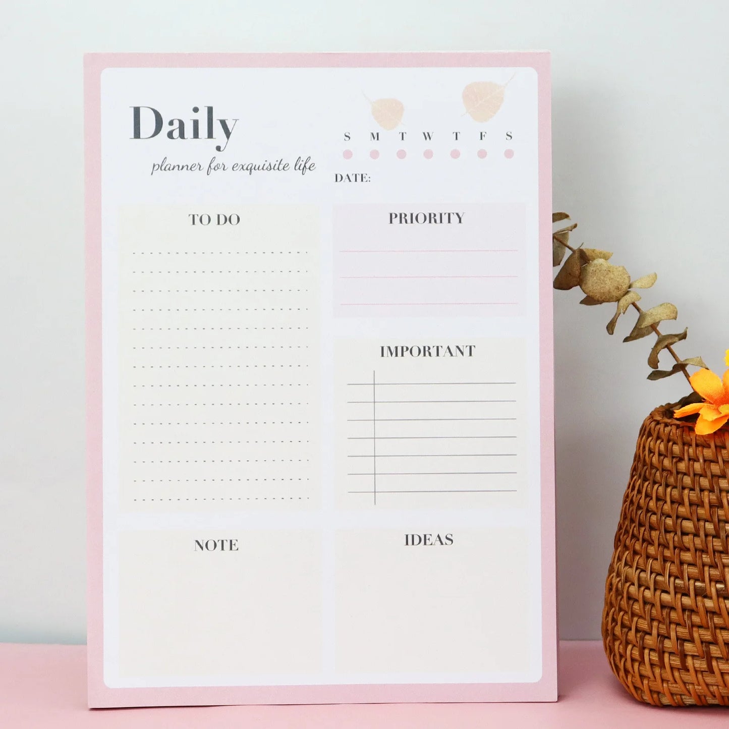 Planner Note Pad Tear Off
