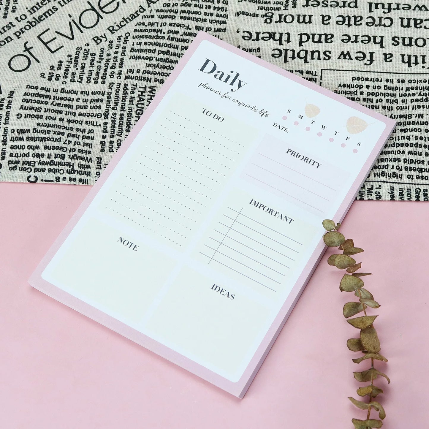 Planner Note Pad Tear Off