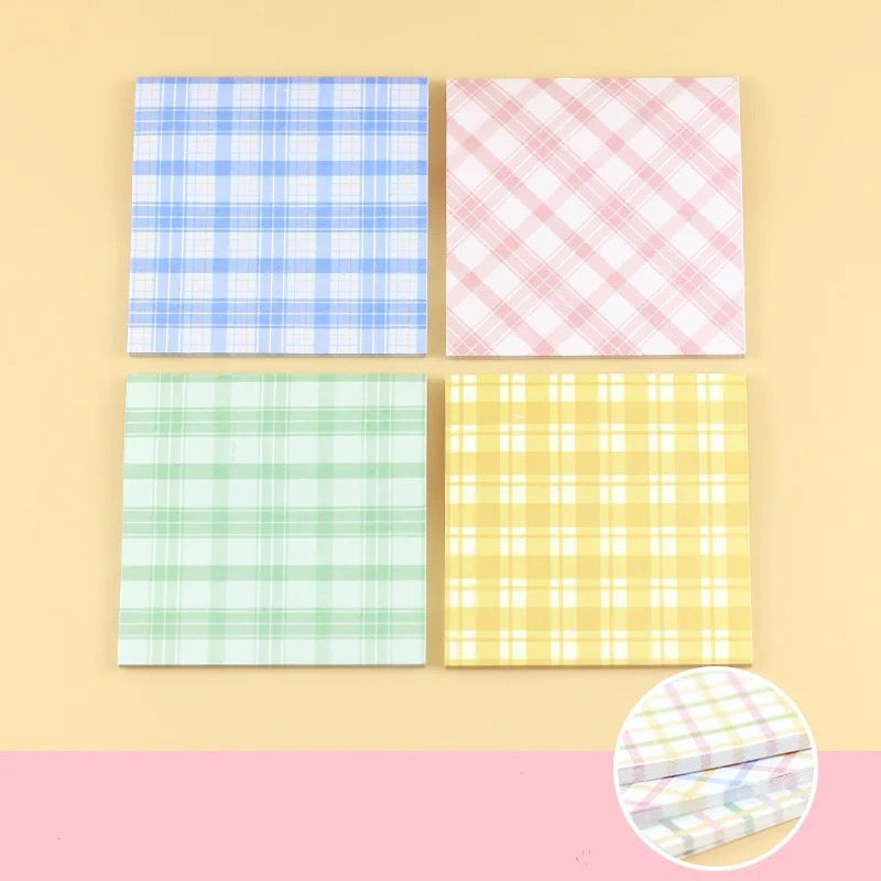 Grid Plaid Sticky Notes