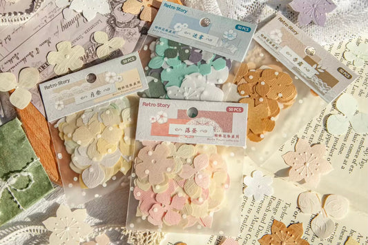 Berlin Flower Embossed Sticker