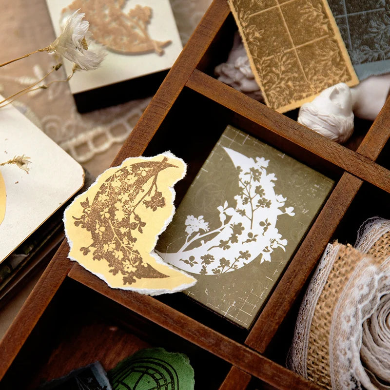 Window View Wooden Rubber Stamp