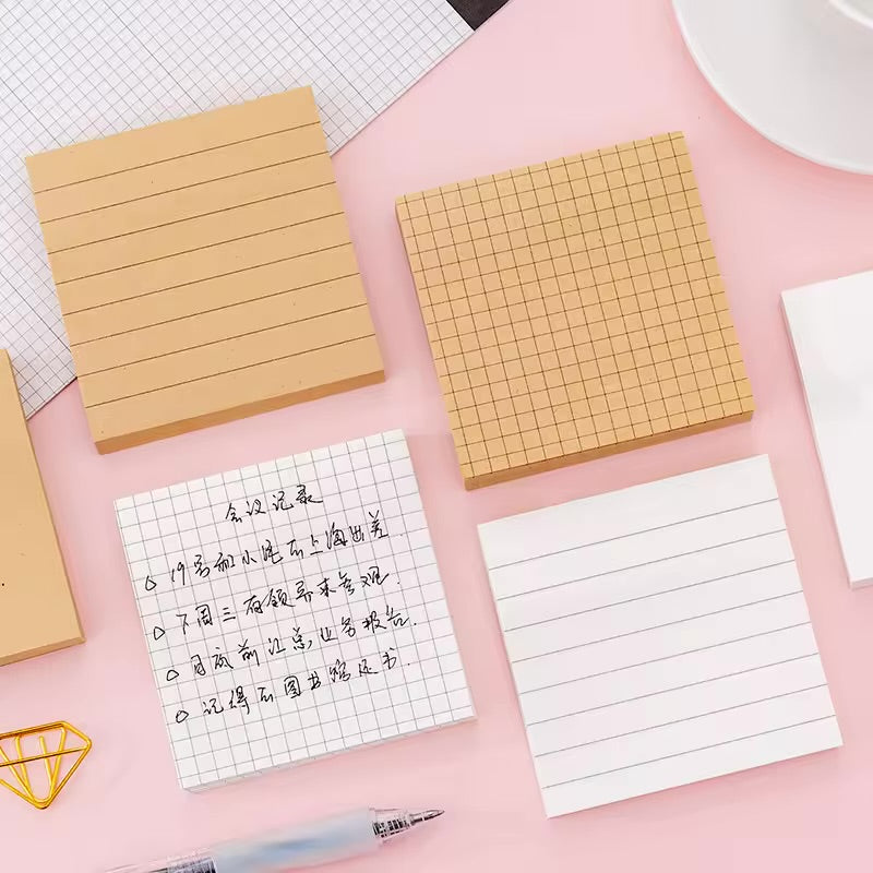 Kraft White Sticky Notes
