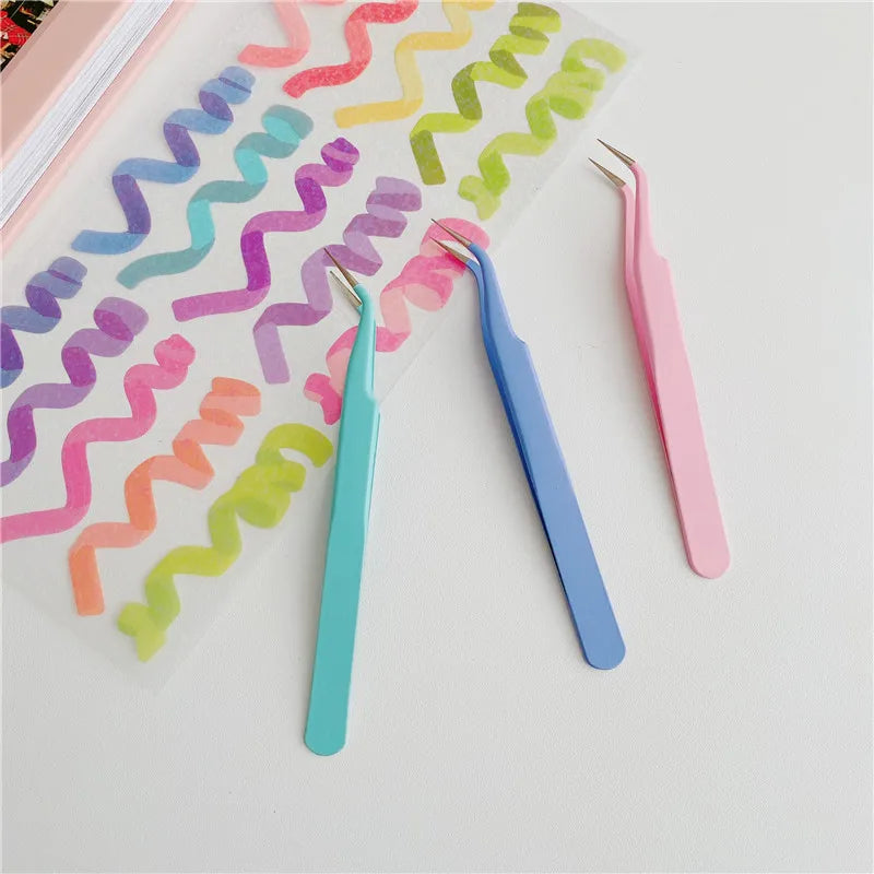Curved Pastel Tweezers