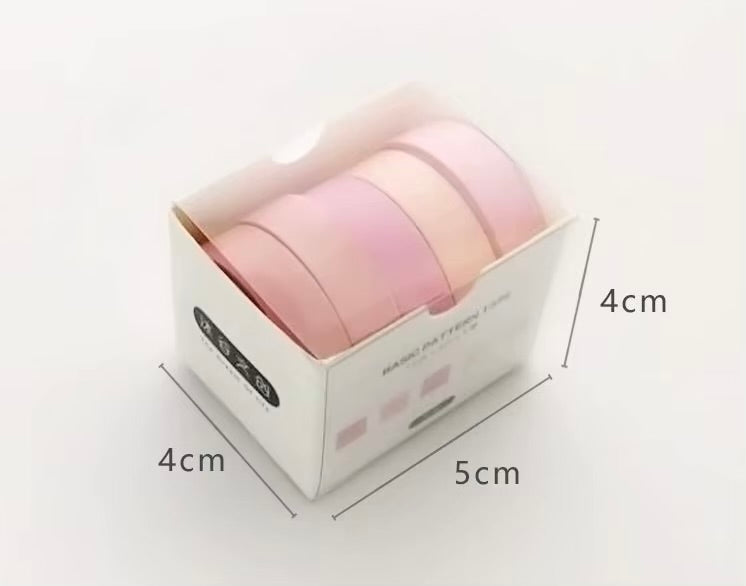 Plain Pink Washi Tape Set