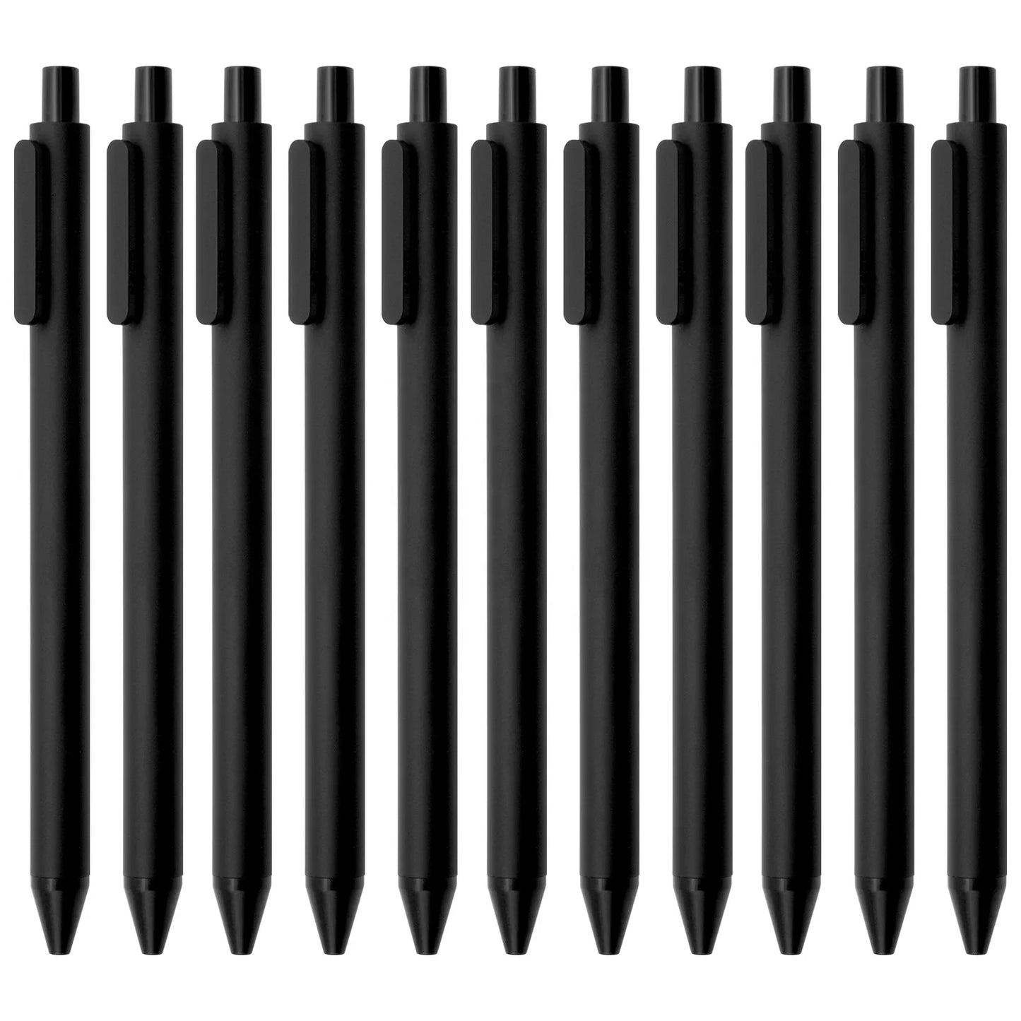 Kaco Pure Black Gel Pen - Set 0f 10